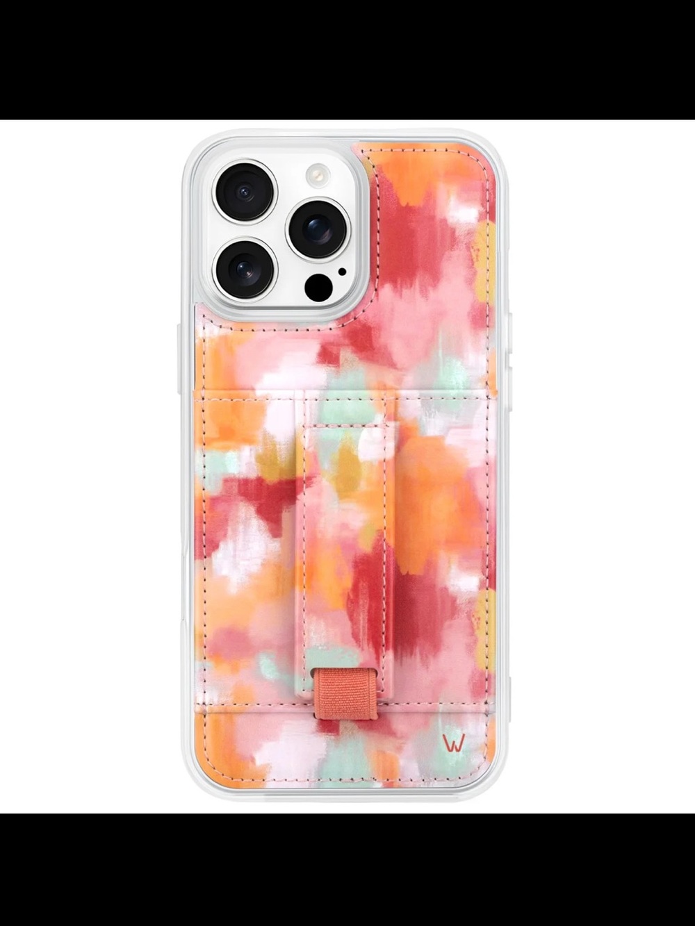IPhone 17 Case with Orange-Pink Watercolor Design